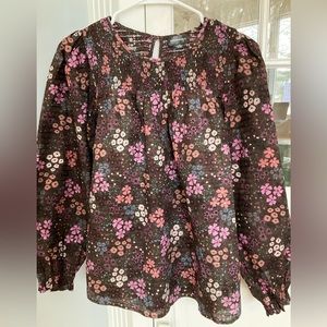 Summersalt floral blouse. Cotton, lightweight